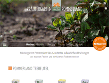 Tablet Screenshot of kraeutergarten-pommerland.de